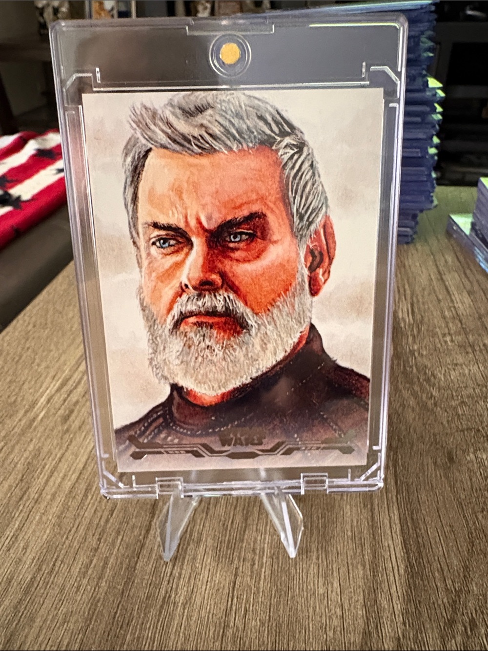 Star Wars Art Portrait Stellar Art Card - Baylan Skoll
